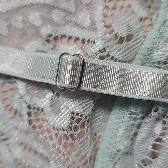 ADOME Women's Mint Green 2-Piece Sexy Bralette and Thong Lingerie Set, Size XXL - Picture 6 of 11